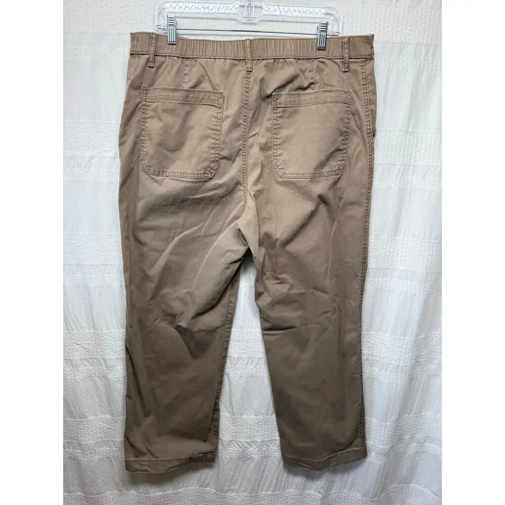 GH Bass Co Cropped Khaki Pants, Size 16 (Bundle of 2)